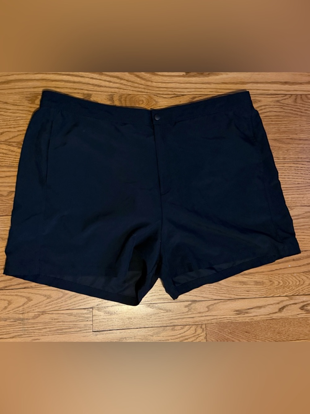Lands’ End Plus Size 20W Black Swim Shorts Lined Modest Swim Bottoms